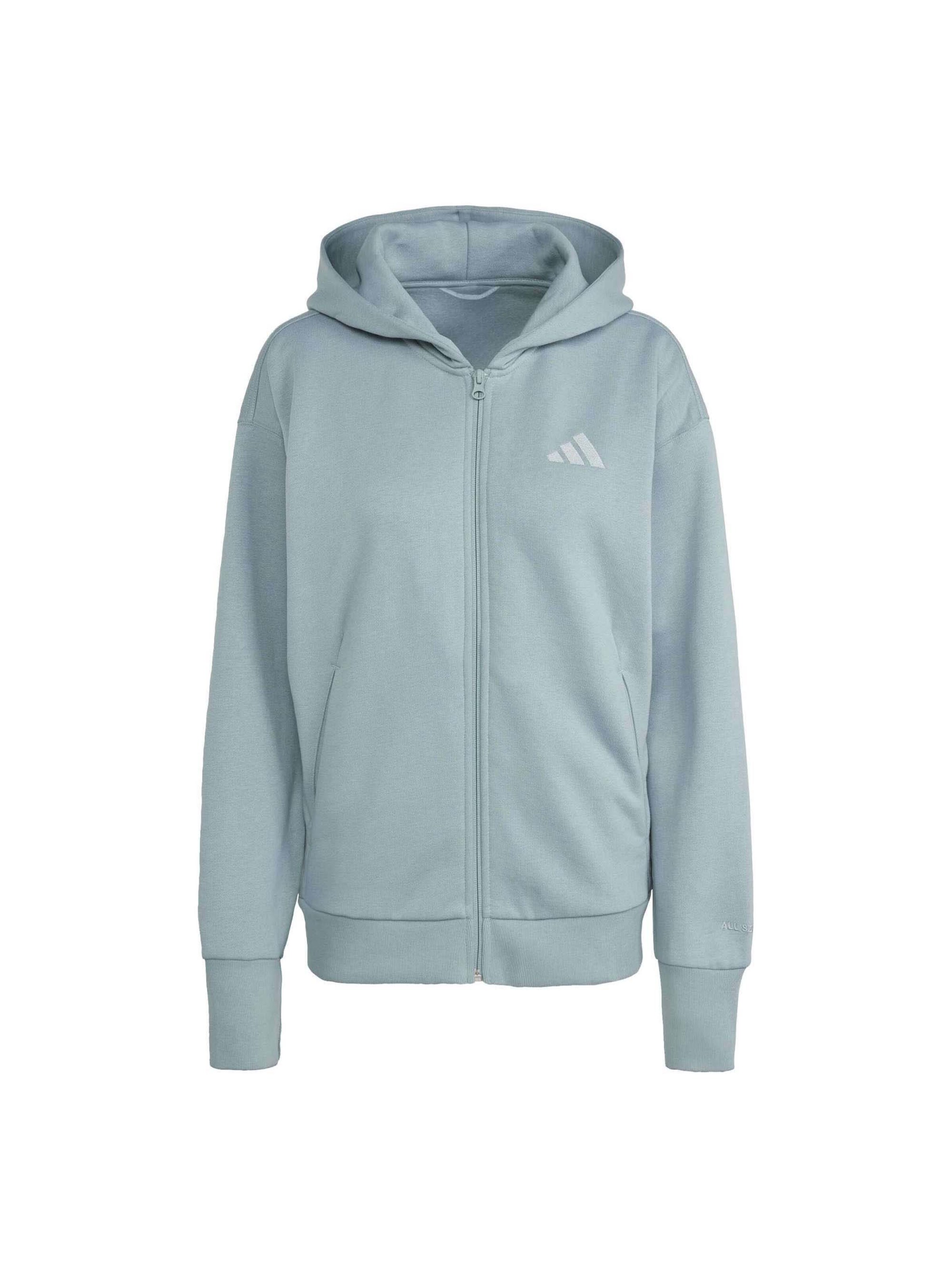 ADIDAS SPORTSWEAR Sports sweatshirt 'W All Szn Fz Hd'' in Blue: front