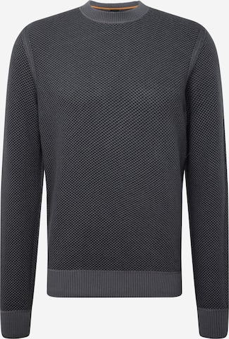 BOSS Orange Sweater 'Keyrete' in Grey: front
