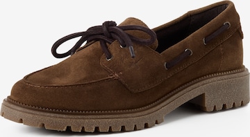 Scarpa stringata di Tamaris in marrone: frontale