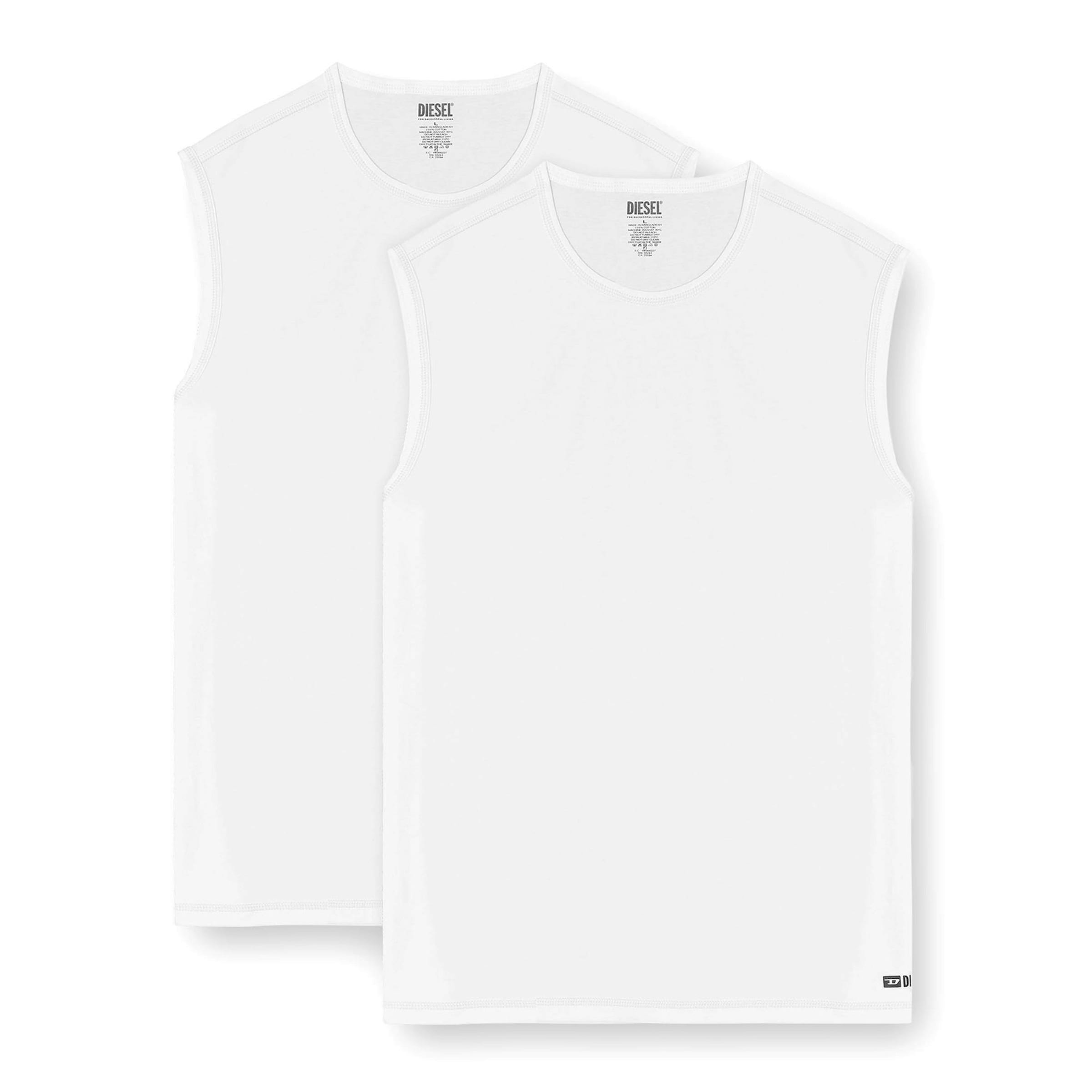 DIESEL - Camiseta térmica en blanco: frente