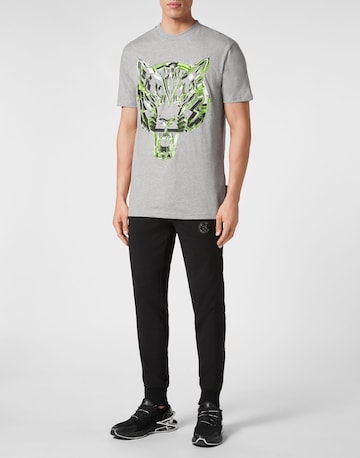 Plein Sport - Camiseta 'Chrome Tiger' en gris