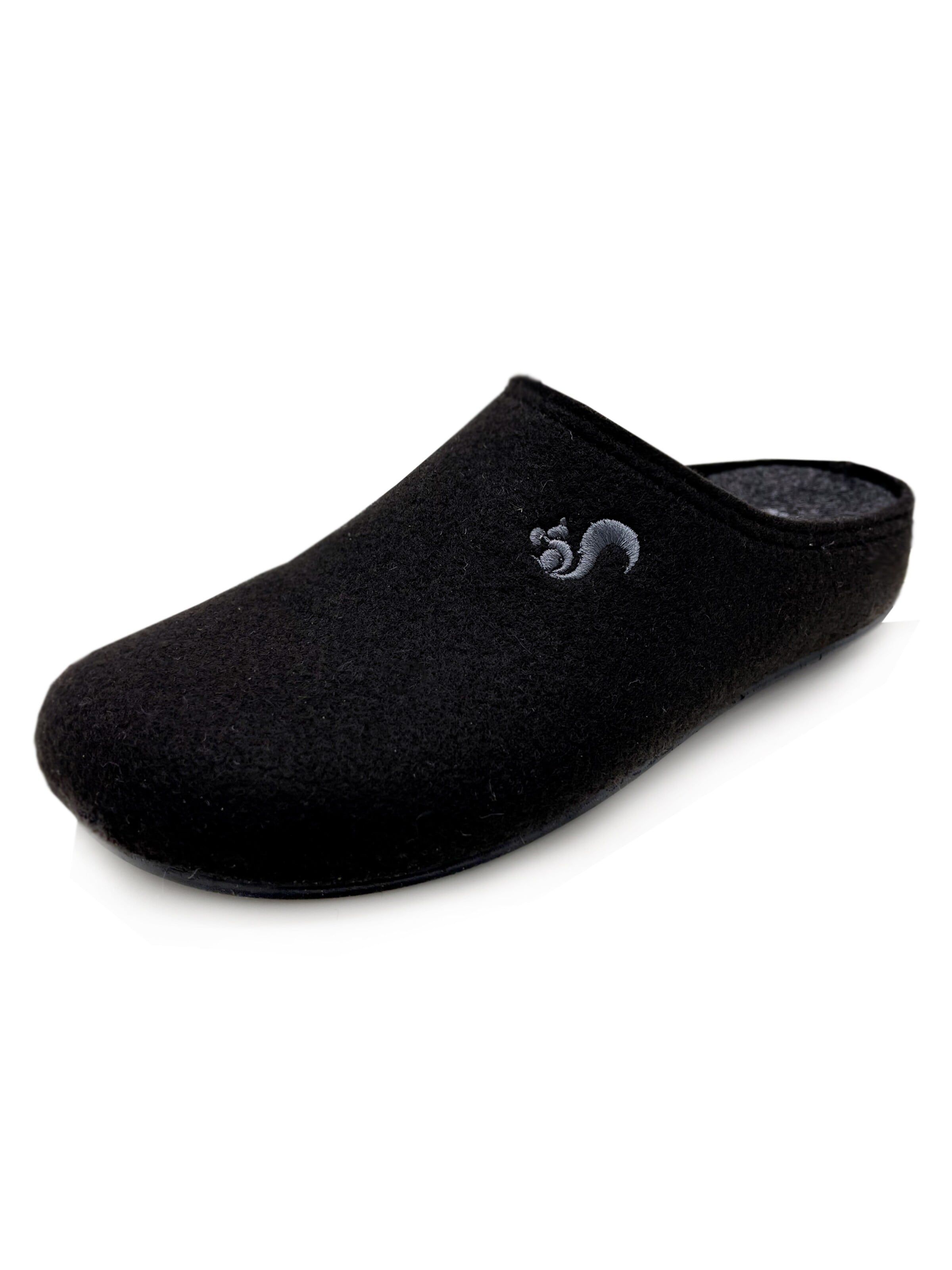 thies Slippers 'thies 1856 ® Recycled PET Slipper' in Black: front