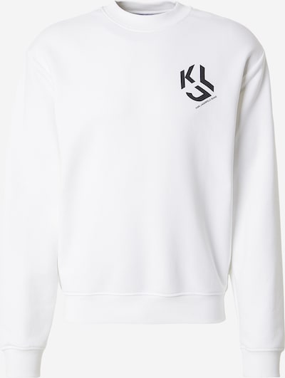 KARL LAGERFELD JEANS Sweater majica u crna / vuneno bijela, Pregled proizvoda