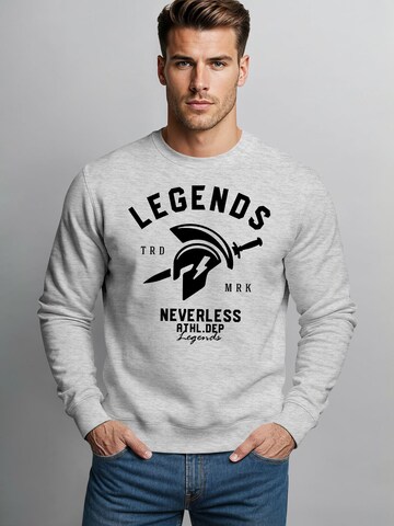 Neverless Sweatshirt 'Legends' in Grey