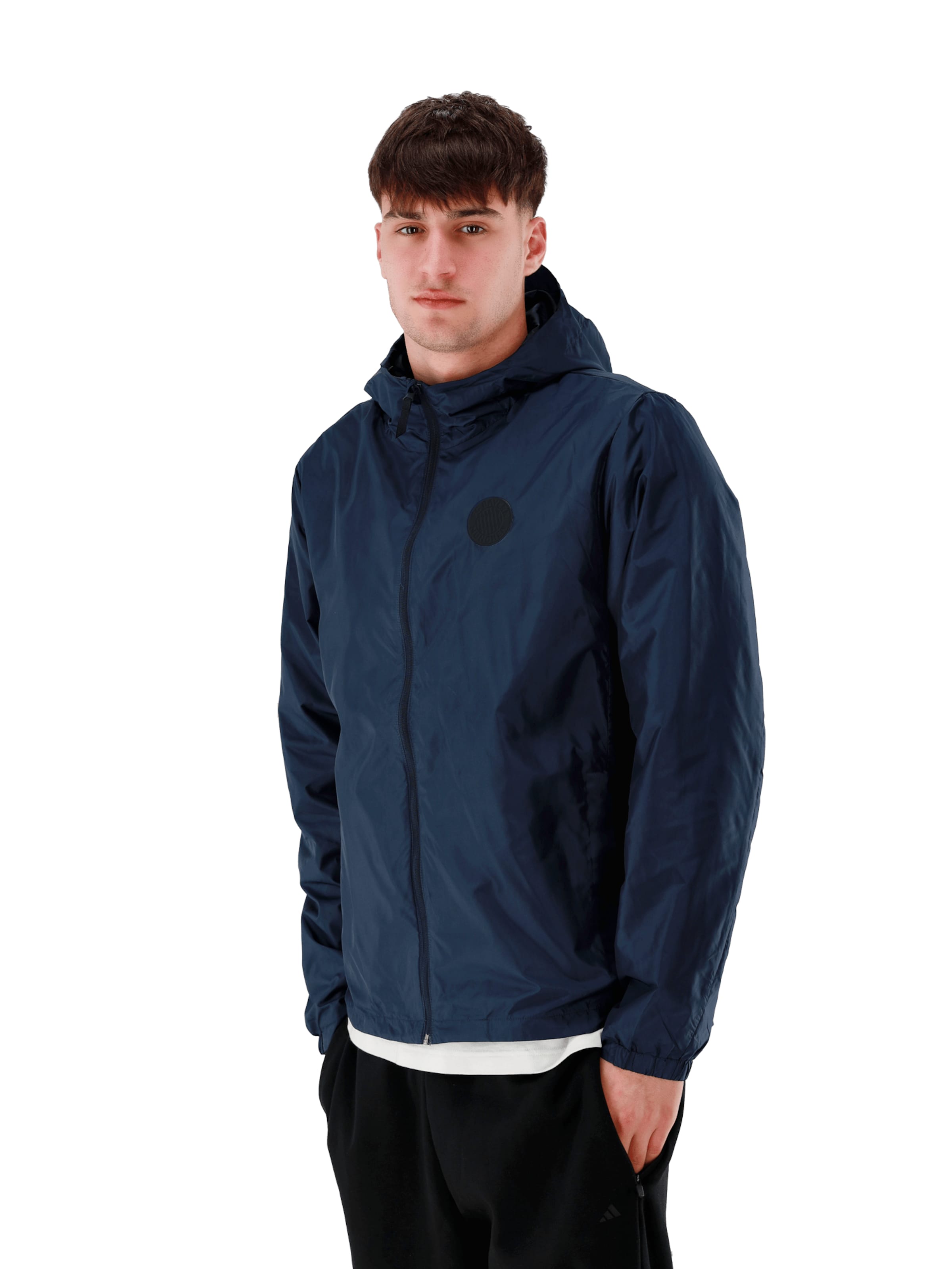 FC BAYERN MÜNCHEN Hybridjacke in Blau: Vorderseite