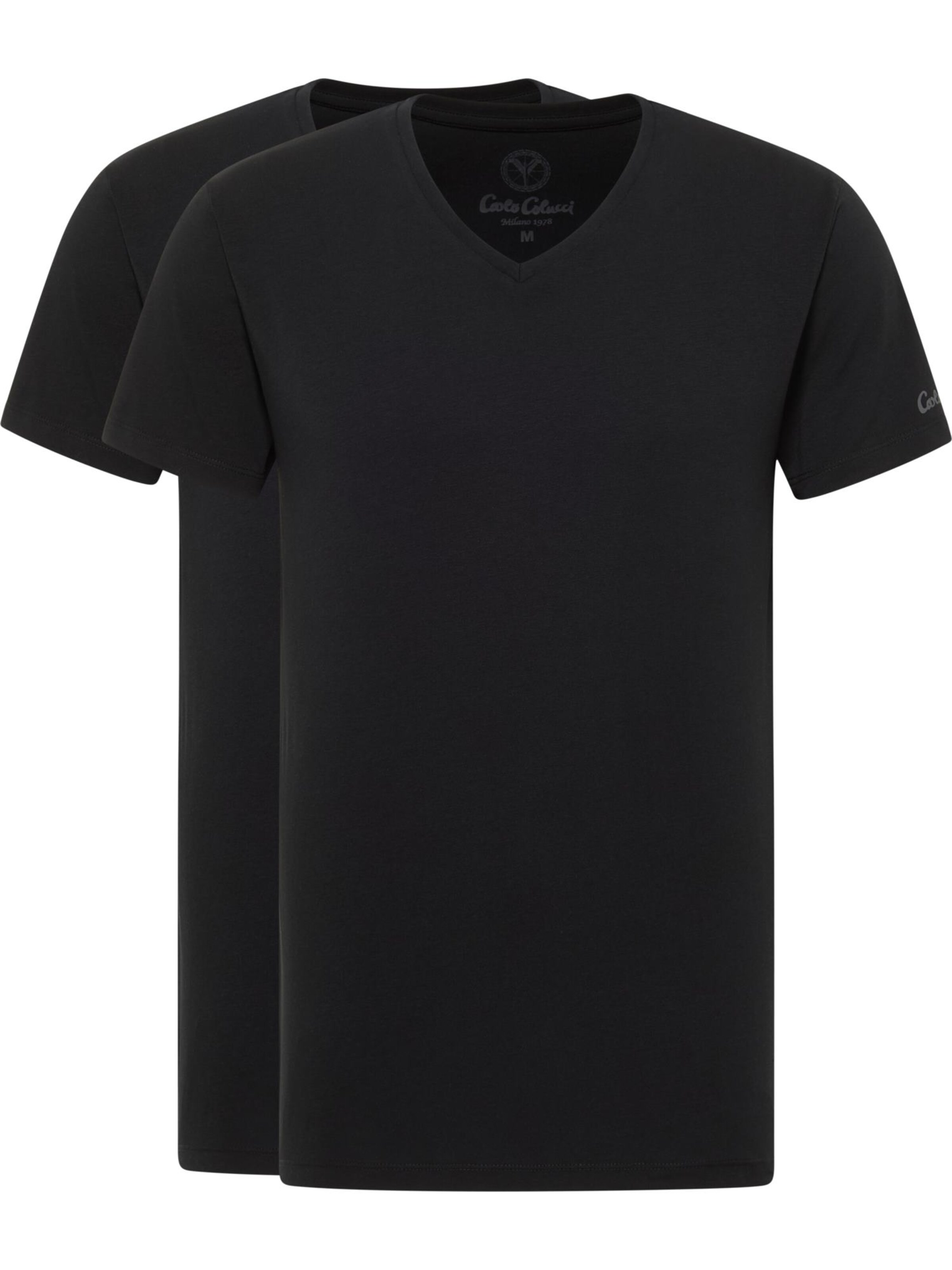 Carlo Colucci Shirt in Zwart: voorkant