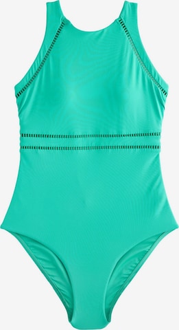 Next Bustier Muotoileva uimapuku värissä vihreä: etupuoli