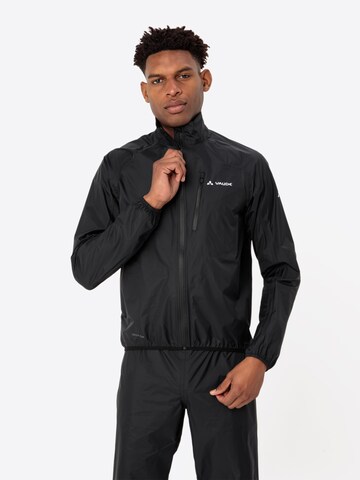 VAUDE Outdoorjacke 'Drop III' in Schwarz: Vorderseite