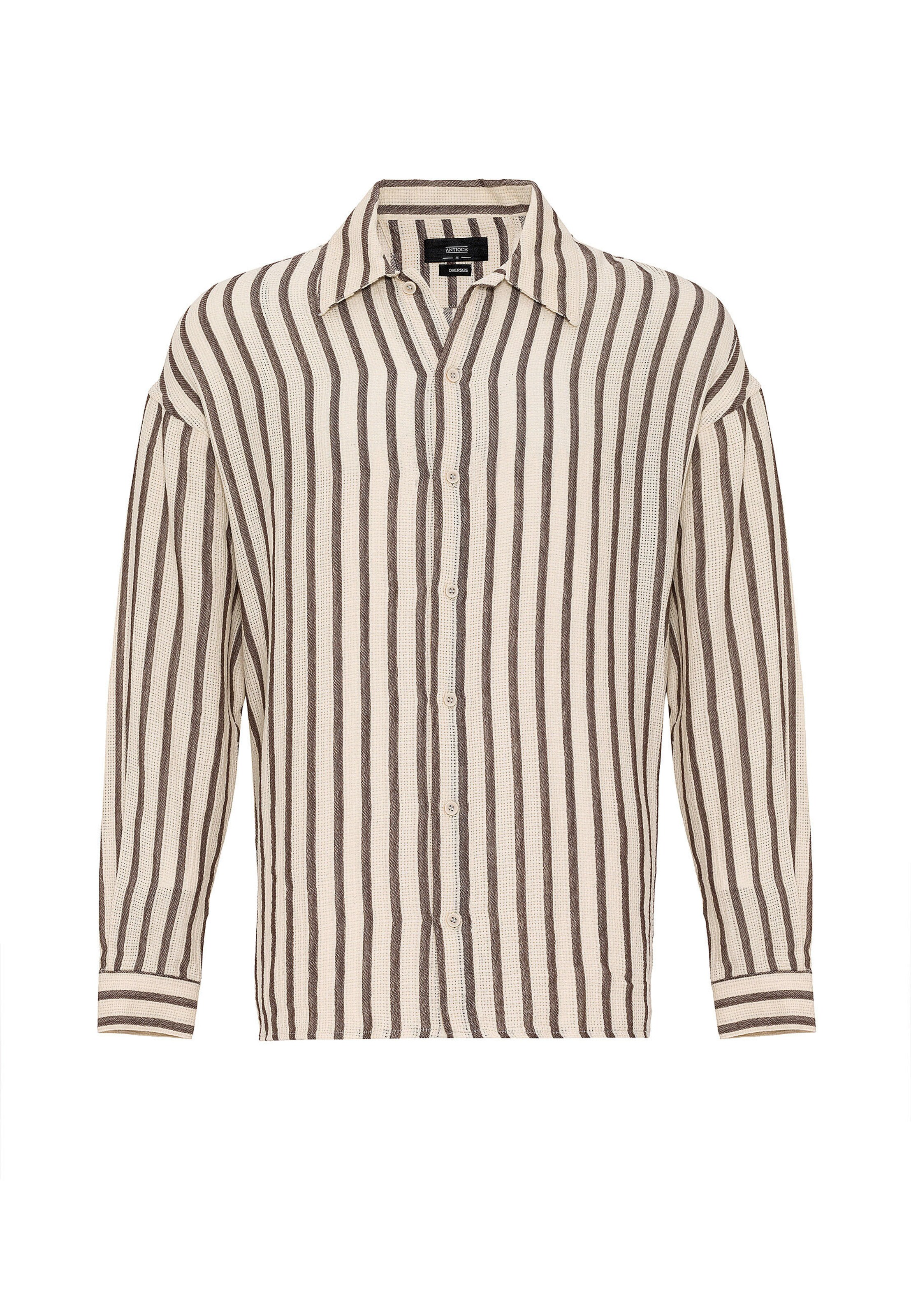 Antioch Comfort Fit Hemd in Braun: Vorderseite