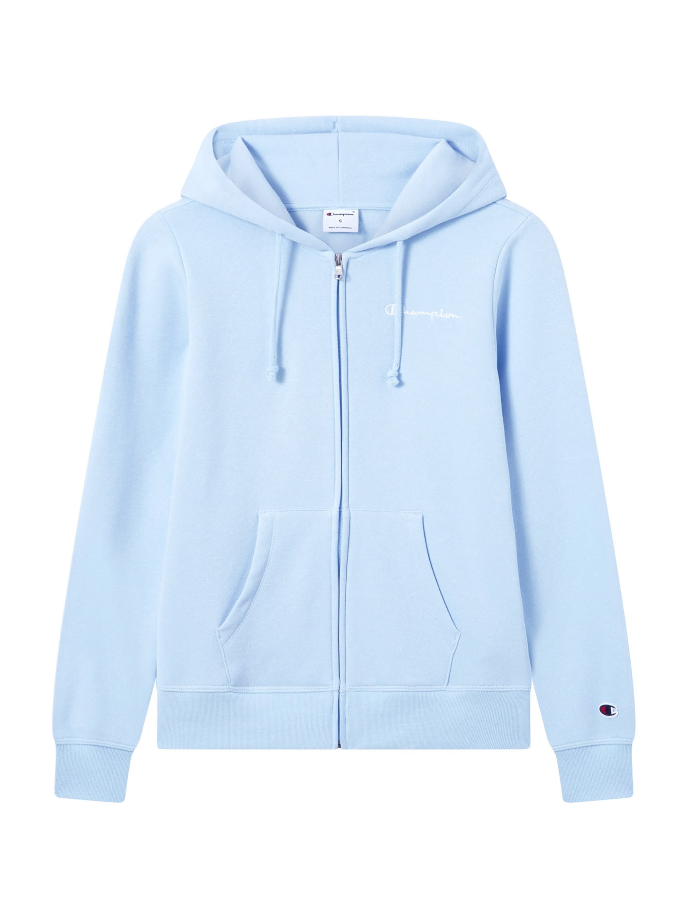 Champion Authentic Athletic Apparel - Sudadera con cremallera en azul: frente