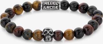 Rebel & Rose Armband in Braun: predná strana