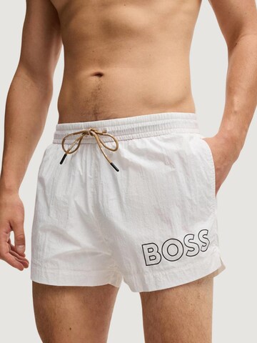Pantaloncini da bagno '10229264 50469280' di BOSS in bianco: frontale