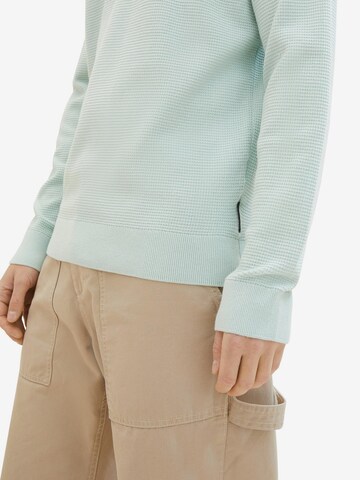 TOM TAILOR DENIM Sweater in Green