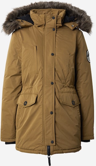 Žieminė parka 'ASHLEY EVEREST' iš Superdry & Co, spalva – rusvai žalia / juoda / balta, Prekių apžvalga