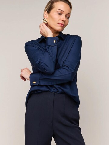 Vander Amsterdam Klederdracht blouse in Blauw: voorkant