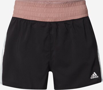 ADIDAS SPORTSWEARregular Sportske hlače 'Hyperglam ' - crna boja: prednji dio