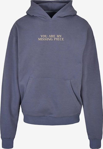 Merchcode Sweatshirt 'Missing Piece' in Blue: front