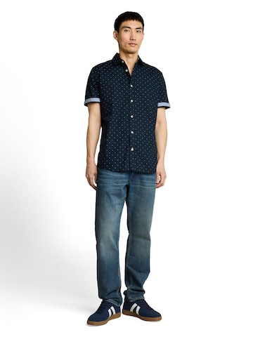 TOM TAILOR - Ajuste estrecho Camisa en azul