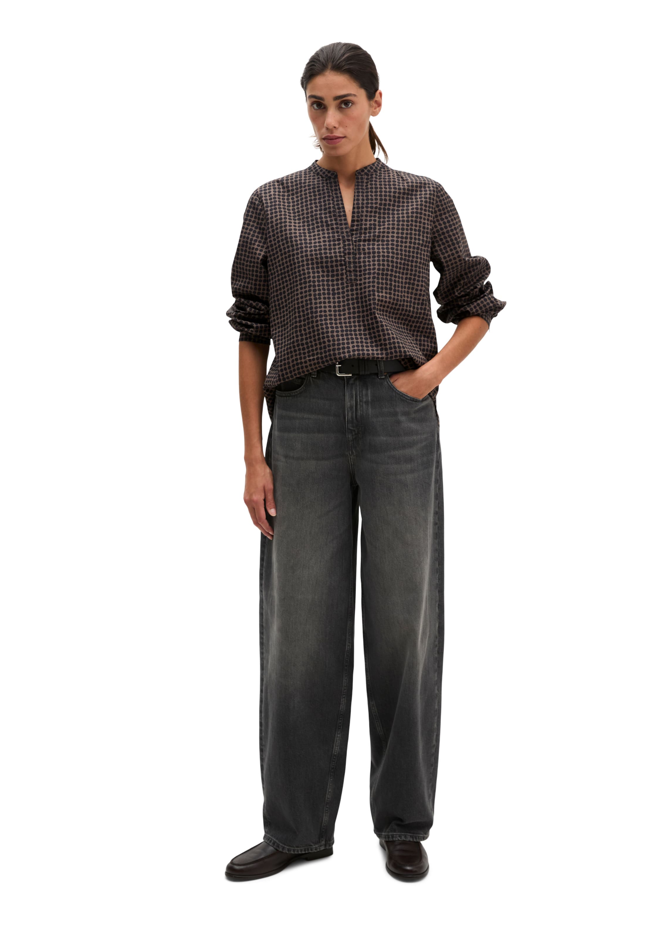 Marc O'Polo Bluse in Braun