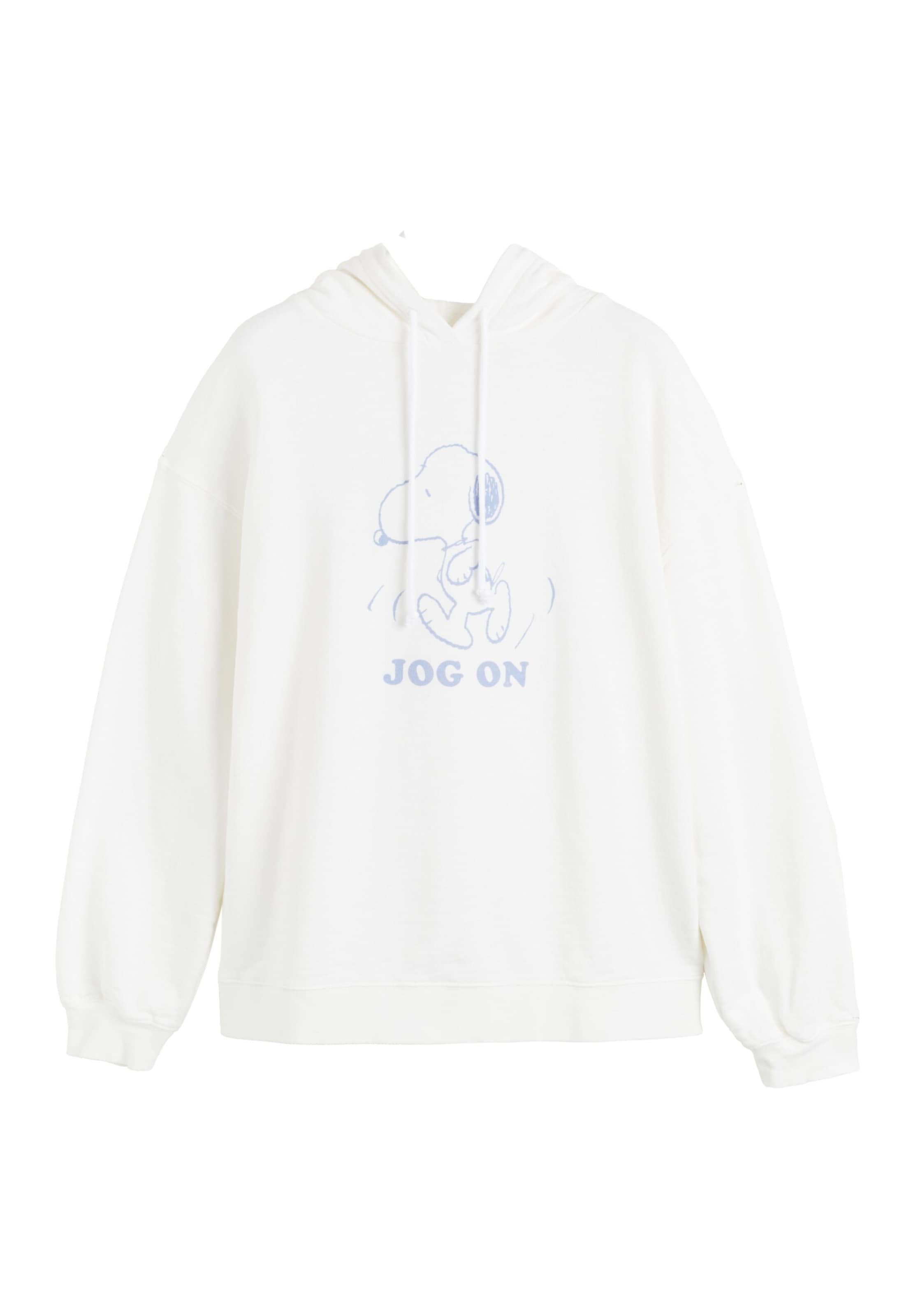 Chinti & Parker - Sudadera 'Jog On Snoopy' en beige: frente