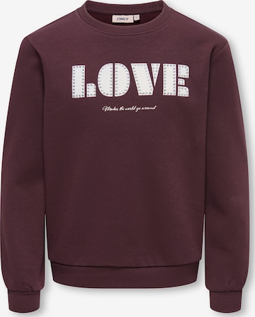 ONLY GIRLS Sweatshirt in Red: front