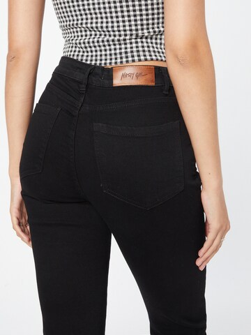 Nasty Gal Flared Jeans in Black