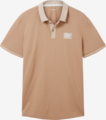 T-Shirt TOM TAILOR en marron : devant