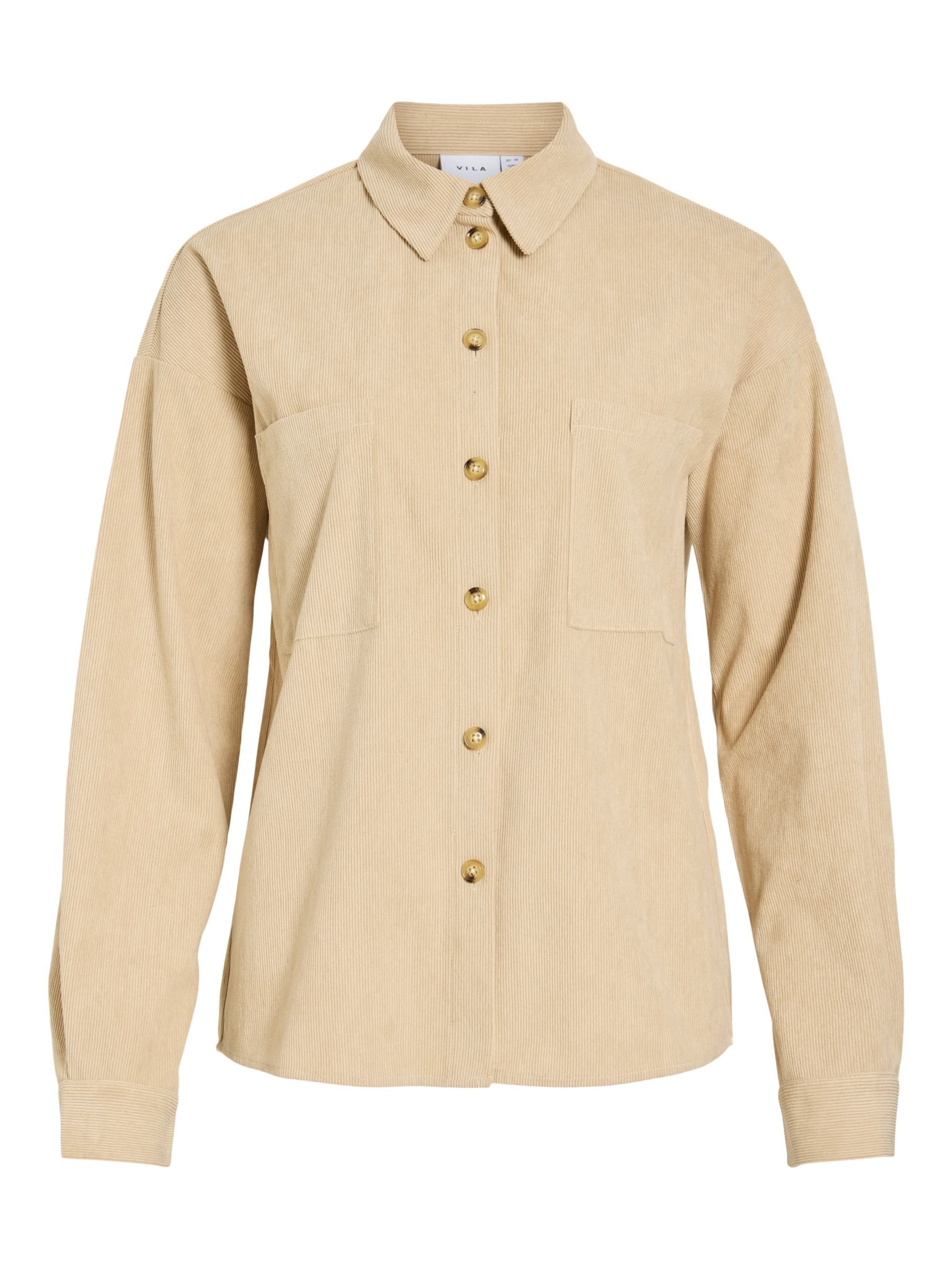 VILA - Blusa en marrón: frente