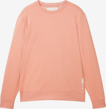 Sweat-shirt TOM TAILOR en orange : devant