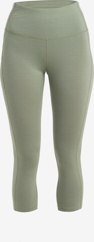 ICEBREAKER Skinny Workout Pants 'Fastray II' in Green: front