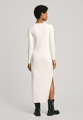 Pepe Jeans Knit dress 'Izabel' in White