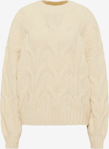 DreiMaster Vintage Sweater in White: front