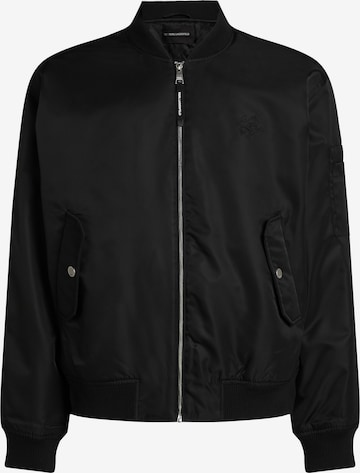 juoda Karl Lagerfeld Demisezoninė striukė ' ESSENTIAL': priekis