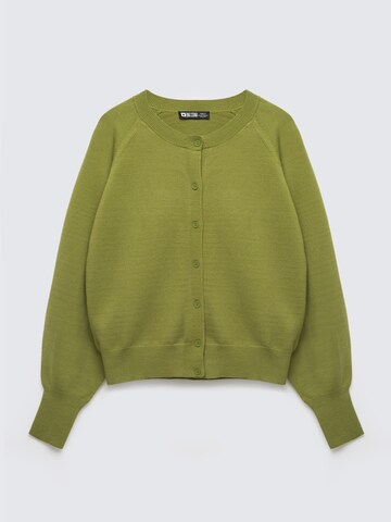 BIG STAR Knit cardigan 'SUZANA' in Green