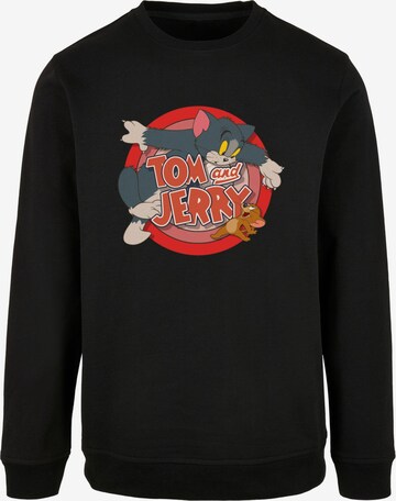 ABSOLUTE CULT Sweatshirt 'Tom And Jerry - Classic Catch' in Zwart: voorkant
