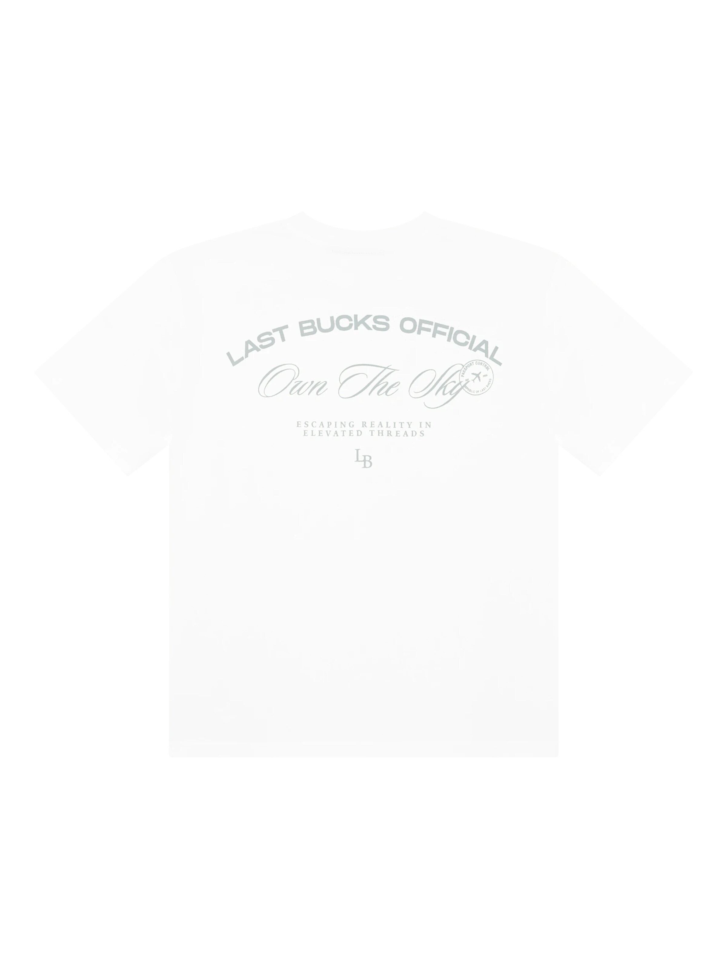 T-Shirt 'Last Bucks | Own The Sky Tee' Last Bucks en blanc