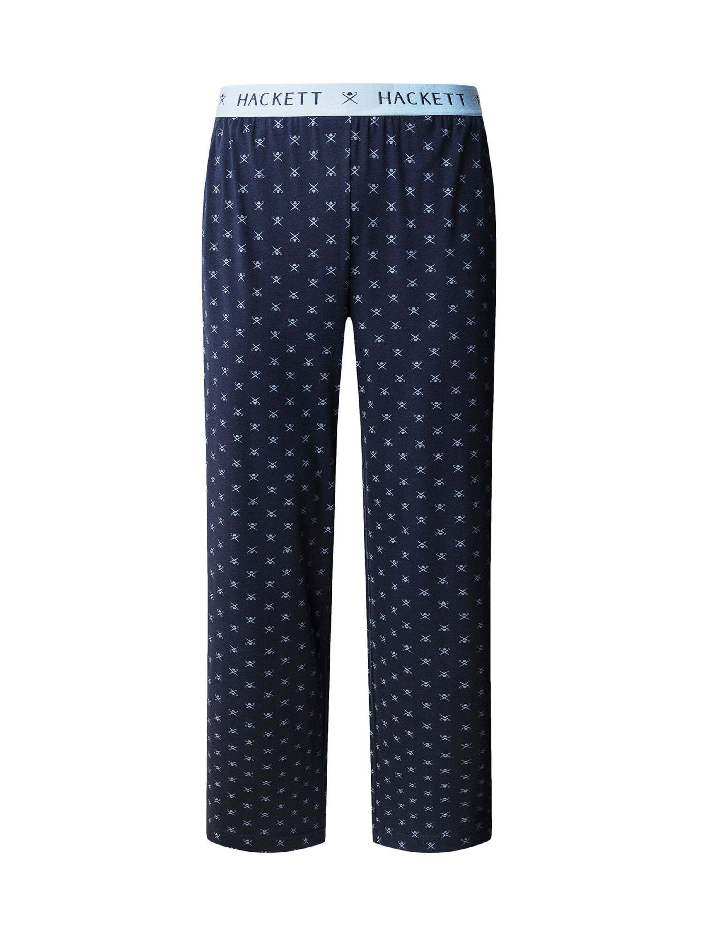 Hackett London Pyjamahose in Blau: Vorderseite
