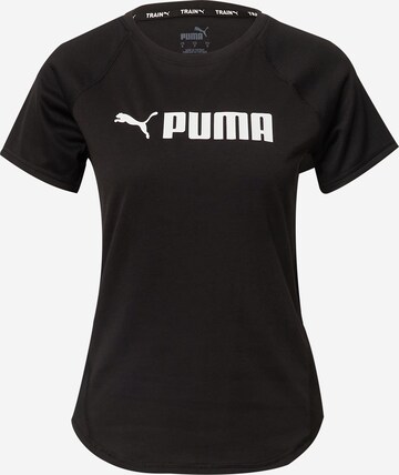 PUMA - Camiseta funcional en negro: frente