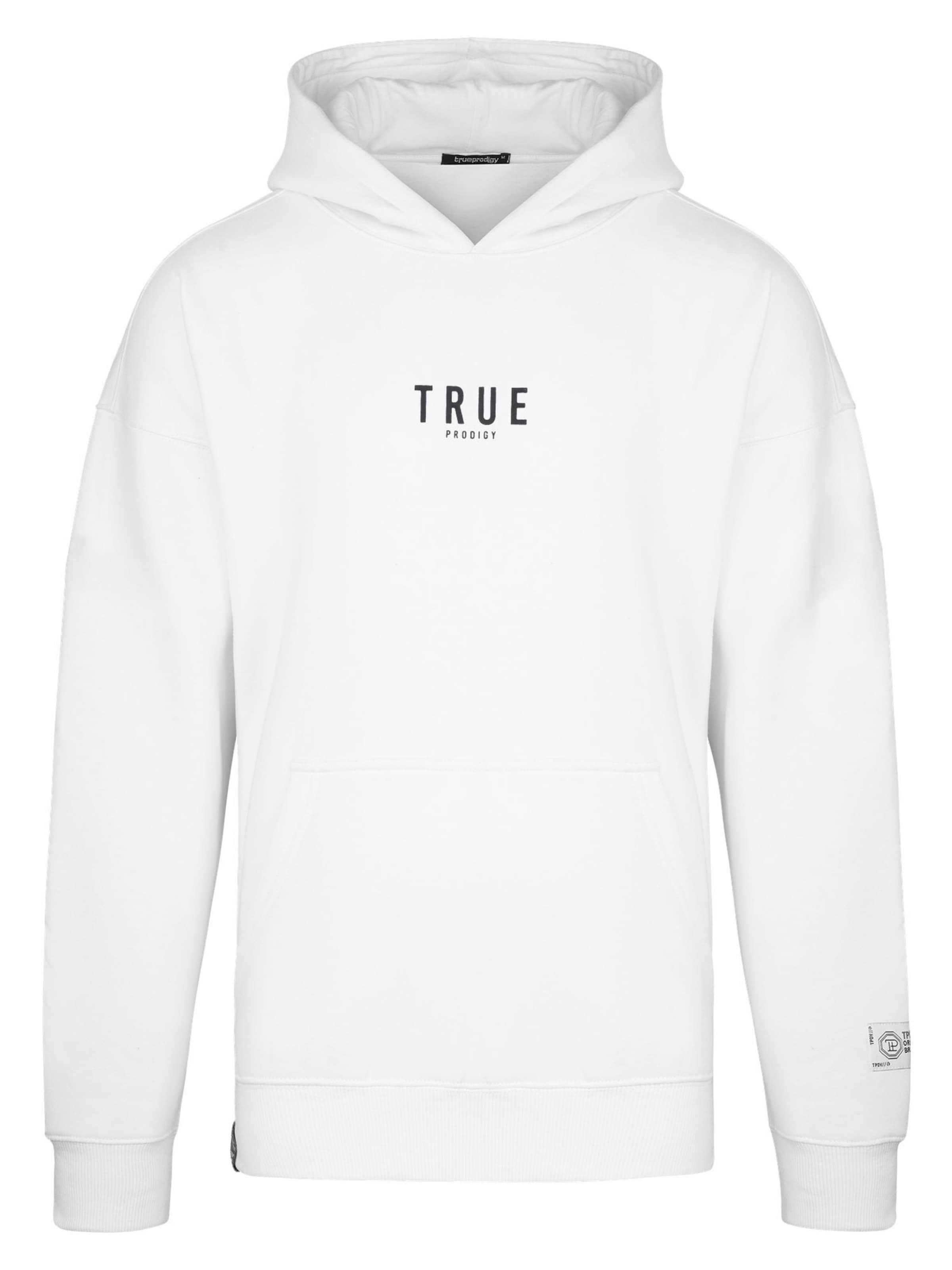 trueprodigy - Sudadera 'Quinn' en blanco: frente