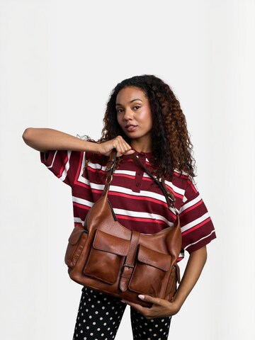 RE:DESIGNED Shopper ' Solvej ' in Bruin: voorkant