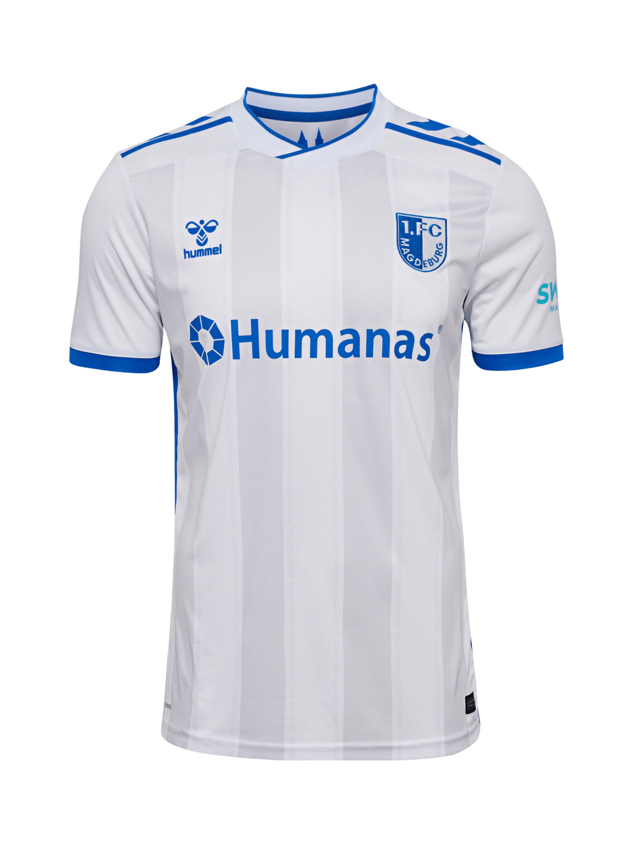 Hummel Fodboldtrøje '1. FC Magdeburg Away 2024/2025' i hvid: forside