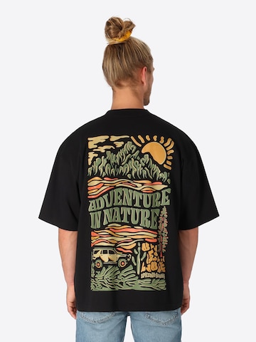 SPITZBUB Shirt 'Black Journey' in Schwarz: Vorderseite