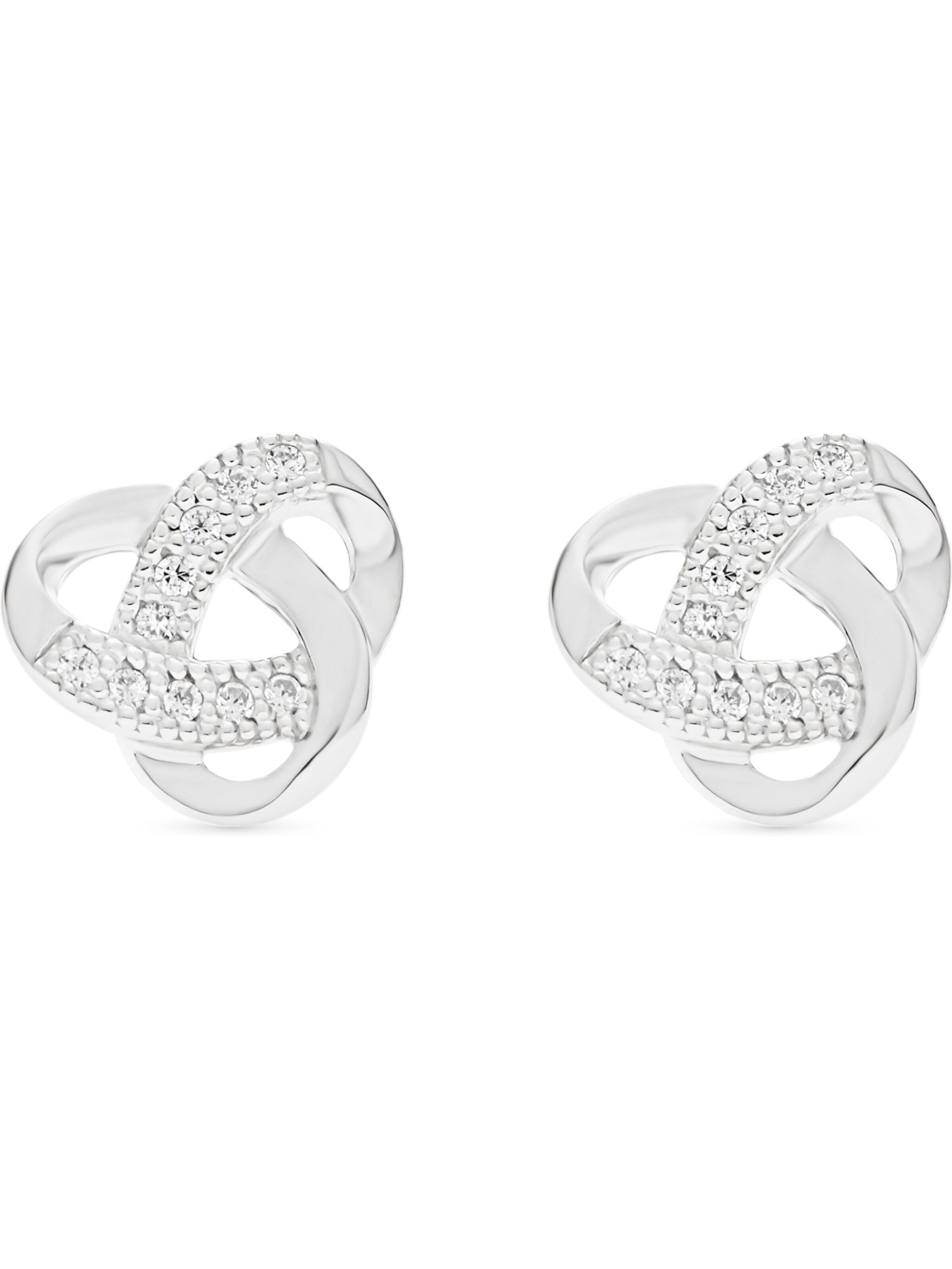 FAVS Earrings in Silver: front