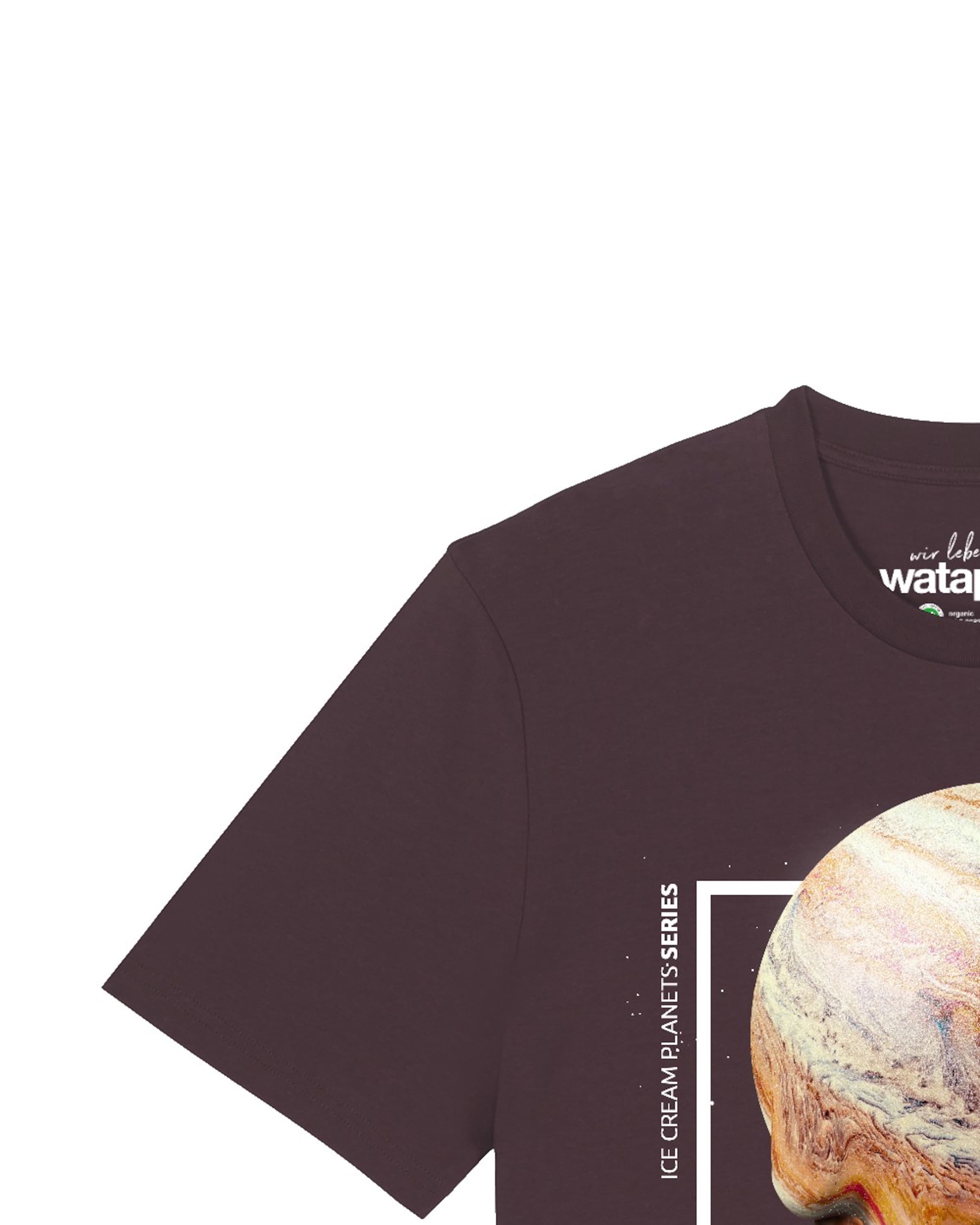 Watapparel Shirt 'Jupiter Planet' in Rood