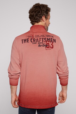 Sweat-shirt 'The Craftsmen' CAMP DAVID en rouge