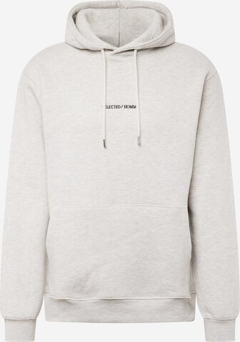 SELECTED HOMME Sweatshirt 'HANKIE' in Grijs: voorkant