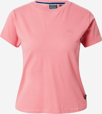 Superdry Тениска в розово: отпред