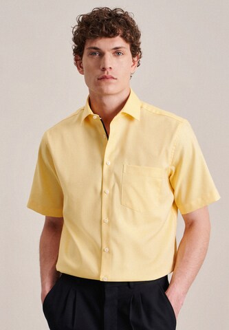 SEIDENSTICKER Regular fit Button Up Shirt in Yellow