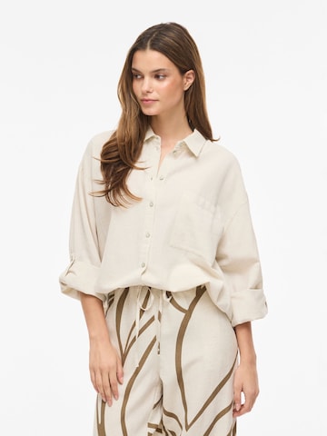 Camicia da donna di VILA in beige: frontale