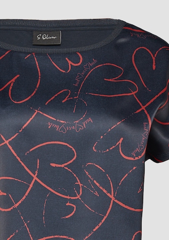 T-shirt s.Oliver BLACK LABEL en bleu